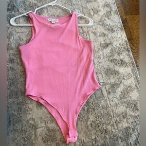 She + sky size small sleeveless  pink bodysuit